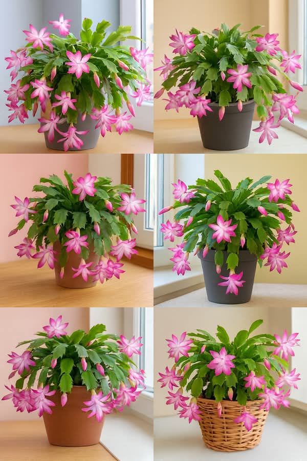 Christmas Cactus Pink Flower Plant (Pack Of-1)