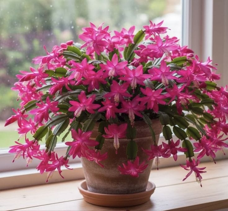 Christmas Cactus Pink Flower Plant (Pack Of-1)